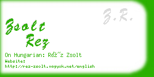 zsolt rez business card